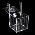 Fish Breeding Box, Acrylic Fish Isolation Box Separator for Shrimp Clownfish - 5.9 * 5.9 * 5.9 inches