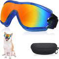 Dog Sunglasses Pet Goggles for Medium Large UV Protection Wind Protection Dust Protection Adjustable Strap Dog Glasses Suitable for Snow Beach Motorcycle