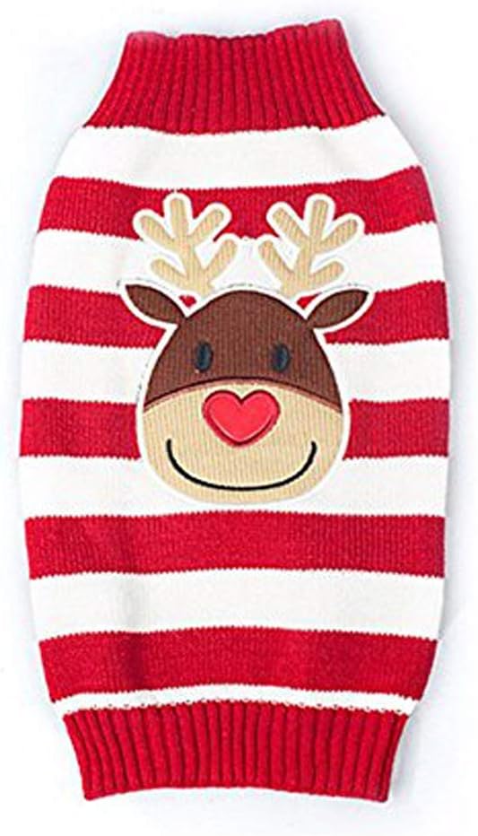 Cat Sweater Christmas Santa Claus Pet Cat Winter Knitwear Warm Clothes