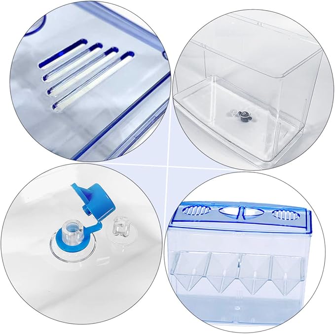 1pc Small Fish Breeding Tank Breathing Freestanding Self-Floating Isolation Box for Hatching and Incubation of Fish Fry