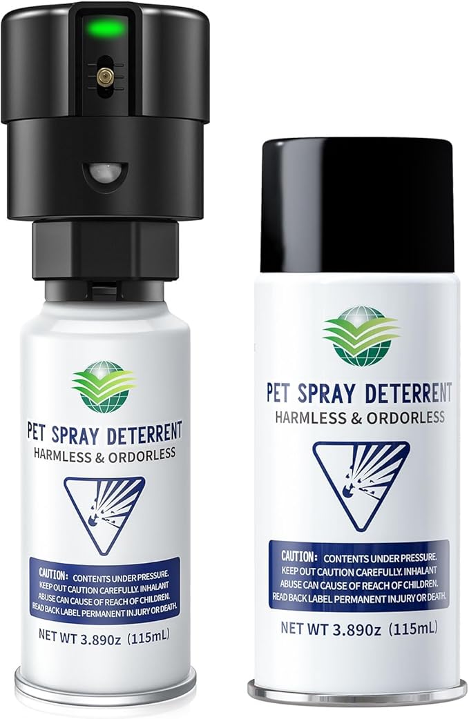 CAT Spray Pet Deterrent System, Motion Activated Pet for Cats & Dogs Spray Deterrent 1Pack