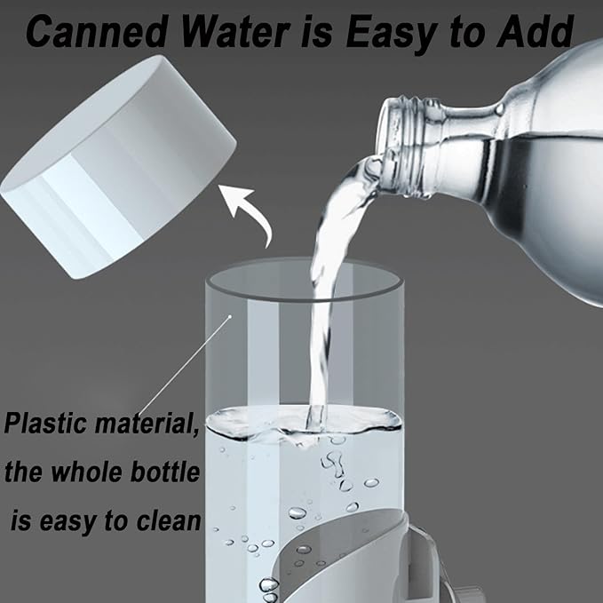 Bird Drinker Waterer Parakeet Water Dispenser for Cage Bird Drinking Water Bottle Parrot Automatic Drinking Device for Budgie Cockatiel Lovebirds Canary Finch (10.5oz/300ml)