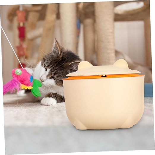 Cabilock 1Set Enclosed Cat Trash Can with Litter Bags Capacity Waste Bin for Cat Litter Easy to Waste Bin Stylish Storage for Home Decor Garbage