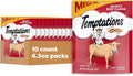 Temptations Classic Soft Cat Treats, Hearty Beef Flavor, Crunchy Cat Treats, 6.3 oz. Pouch (Pack of 10)