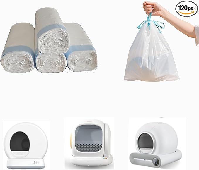 120 cat litter bag, an eco-friendly bag that can hold garbage -17.7 inches x 19.68 inches