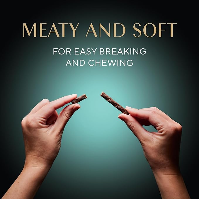 Sheba Meaty Tender Sticks Chicken Cat Treats, Chicken Flavor, Cat Snacks, 0.14 oz., 5 Count, Pack of 10 (50 Sticks Total)