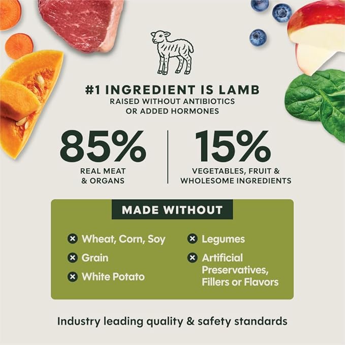 Instinct Freeze-Dried Meals, FreshDried Bites, Natural Dog Food, Grain-Free - Grass-Fed Lamb, 24 oz. Bag
