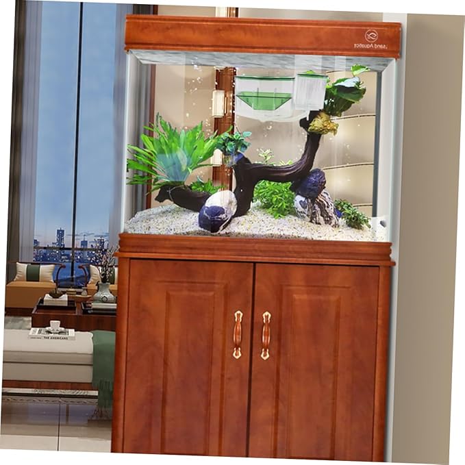 Aquarium Breeding Tank Transparent Acrylic Isolation Box for Fish Fry Protection and Nursery Self Guided Incubator Fish Tank Breeder Case for Home Aquariums Prevent and Survival