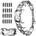 Quick Release Dog Collar, Metal Leash Collar for Small Dogs, Medium Dogs, Large Dogs (S (14-17" Neck))