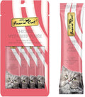 Fussie Cat Chicken and Beef Puree, lickable cat Treats, 0.5oz Pouch Pack of 4