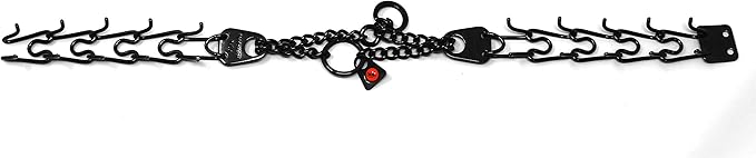 Herm Sprenger Black Stainless Steel Prong Dog Training Collar with Swivel Ultra-Plus Pet Pinch Collar No-Pull Collar for Dogs Anti Pull Training Collar Made in Germany 2.25mm x 16in