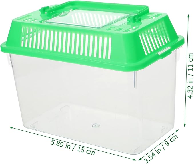 Temporary Fish Tank Handheld Plastic Tank for Goldfish and Turtles Easy to Clean