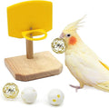 QBLEEV Bird Basketball Toy - Parrot Activity & Foraging Toys, Bird Training Gym