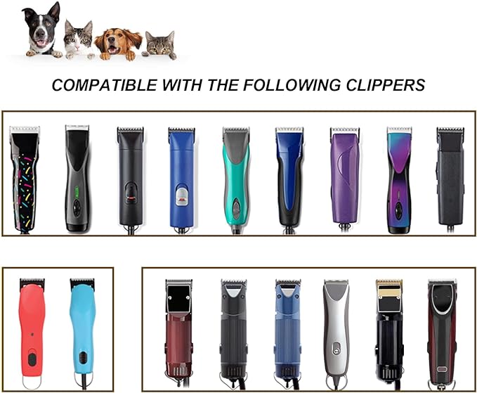 Size 7FC/5FC/4FC Detachable Pet Dog Grooming Clipper Ceramic Blades Set,Compatible with Andis,Oster A5,Wahl KM Series Clippers,Cut Length 1/8"(3.2mm) to 3/8”(9.5mm),3 Pack