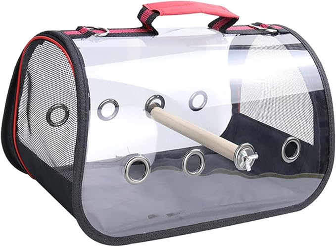 Bird Carrier Portable,Lightweight Breathable Parrot Outgoing Bags,Small Pet Carrier Bag with Shoulder Strap,Bird Rat Guinea Pig Squirrel Carrier_L