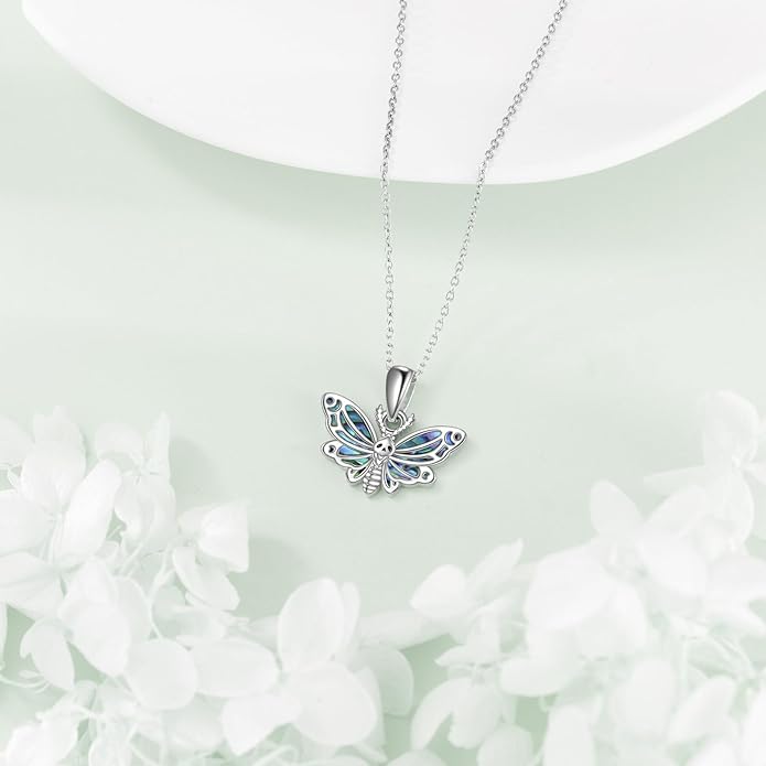 KZX Cat/Dog/Phoenix/Eagle/Whale/Shark/Puffin/Starfish/Chicken/Butterfly/Owl/Bee/Frog/Seahorse Necklace Sterling Silver Animal Pendant Jewelry Gift for Women