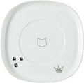 Necoichi Raised Cat Bowl Dining Tray (White, Single)