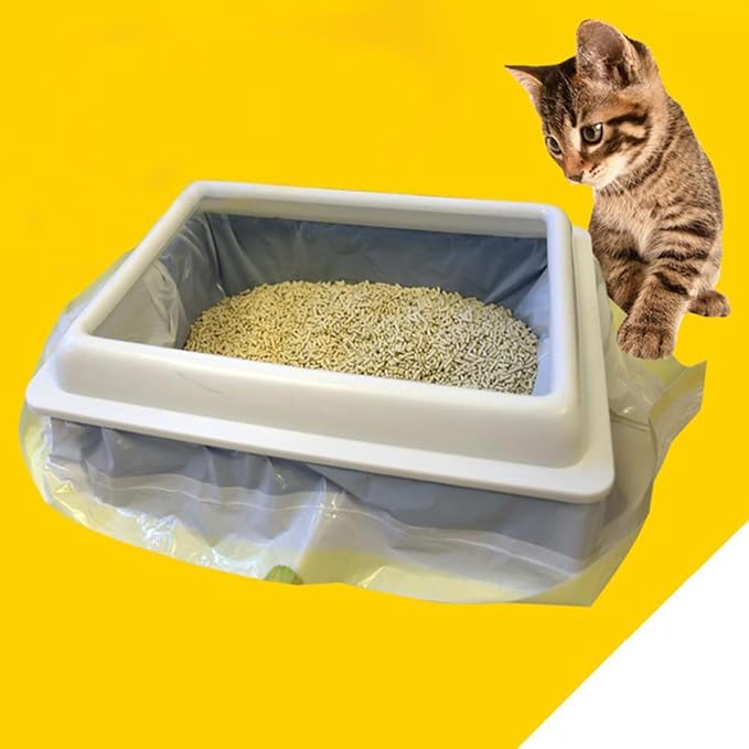 BESPORTBLE 7pcs Cat Litter Bags Drawstring Cat Waste Bags for Easy Cleanup Lightweight for Travel and Camping Pet Supplies