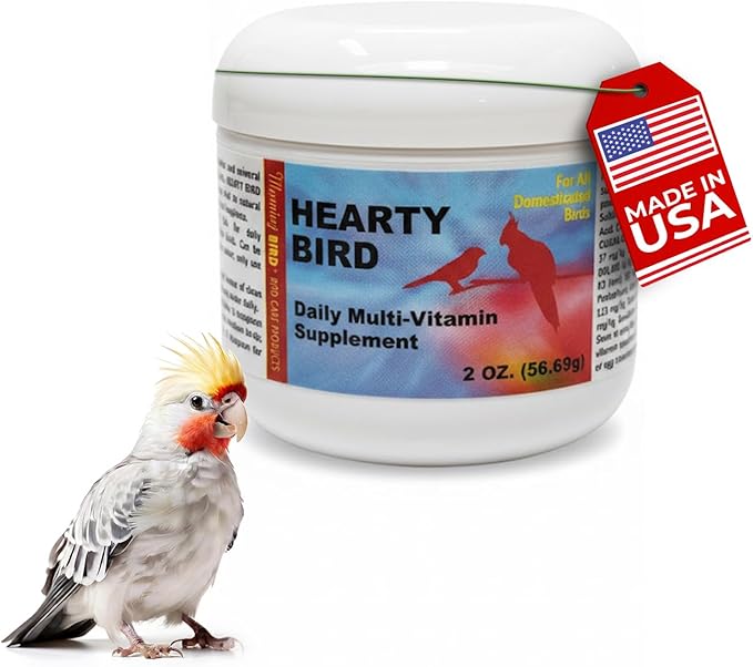 Morning Bird Hearty Bird 2 oz – Daily Multivitamin Powder for Birds – Energy Support - Healthy Growth – Nutrient Supplement for All Bird Types