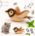 Flappy Bird Cat Toy – Interactive Flapping & Chirping Bird Toy for Cats (No Flying), Indoor Cat Toy for Exercise & Play, Durable Chew Toy for Bored Cats, Catnip Toy for Kitten or Small Dogs