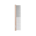 Fresh Ultra Half & Half Metal Pet Comb, Oval Aluminum Handle, Metal Grooming Comb for Dogs, 7.5"