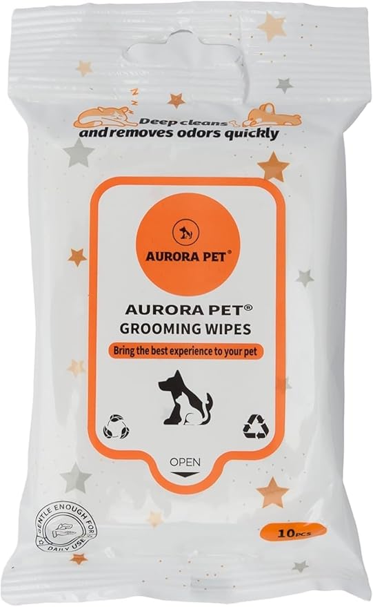 Aurora Pet Variety Pack (5) Natural YUMS Cat Treats (Salmon, Tuna, Chicken, Shrimp, Catnip) 2.1-oz Each with AuroraPet Wipes