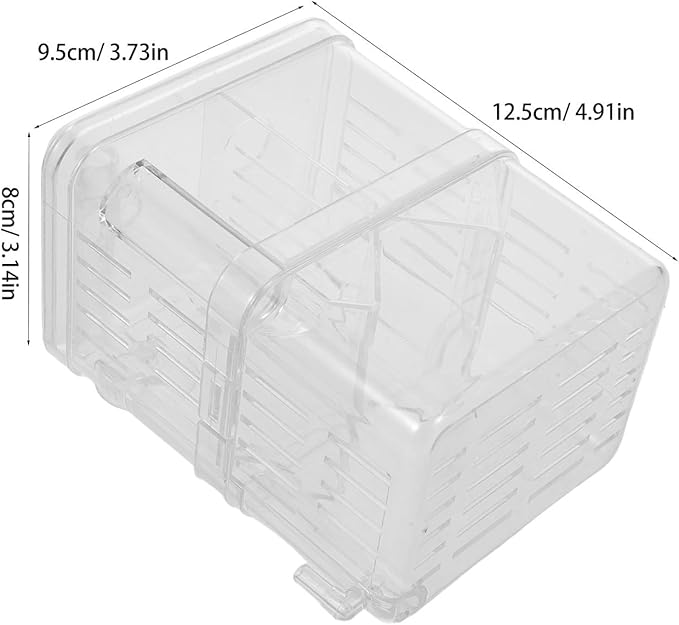 Yardwe 2pcs Fish Breeding Box: Aquarium Fish Breeding Isolation Box Floating Hatchery Incubator - Small Separator for Guppy Shrimp Betta