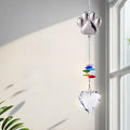 Pet Memorial Gifts Crystal Suncatcher: Dog Memorial Loss of Dog Sympathy Gift Pet Bereavement Ornament in Memory of Cat- Paw Shape Keepsake for Dogs Puppy Passing Away Remembrance (Heart)