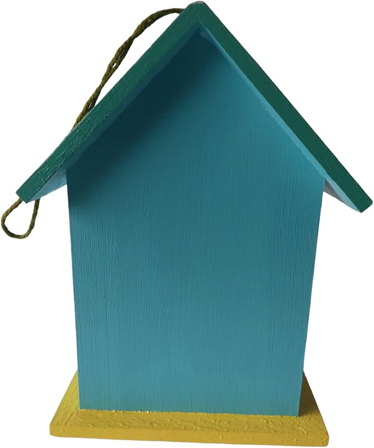 unique birdhouse hand painted outdoor colorful