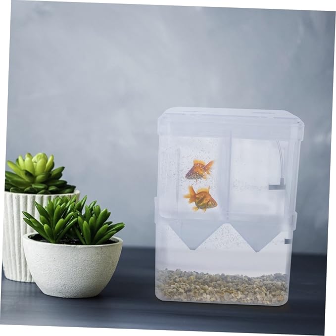 Fish Breeding Box Suction Cups 2-Layer Fish Tank Divider Breeding Tank for Fish Hatching