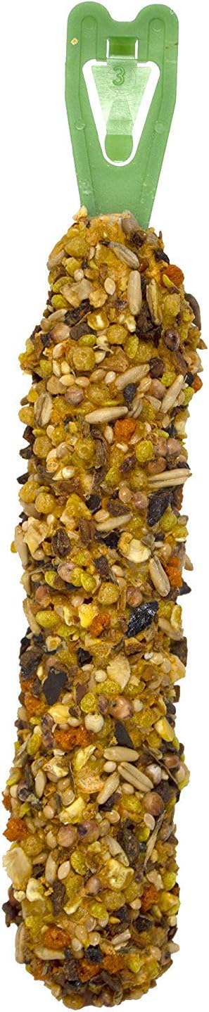 Vitakraft 3 Pack of Apple & Orange Crunch Sticks for Conures, 2 Sticks Each