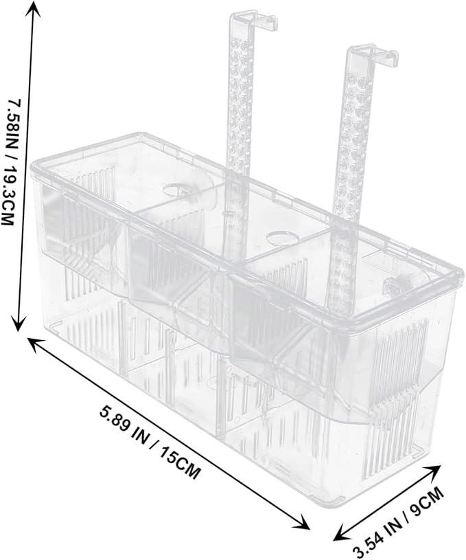 Aquarium Isolation Box Fish Breeding Box Incubator Guppy Breeding Tank Holder