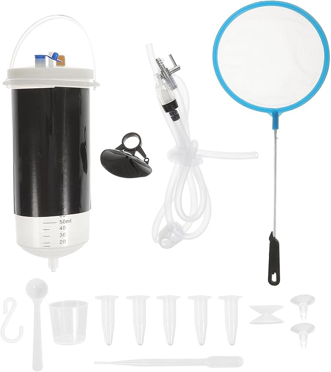 FRCOLOR Brine Shrimp Incubator Hatchery Kit Plastic Mini Fish Tank for Artemia Eggs Hatching and Breeding 6.1X2.36X2.36 Inches