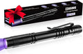 COSOOS UV Black Light Flashlight, 395nm Mini Pen Light with Clip, Waterproof Ultraviolet Flashlight for Leak, Pet Urine, Scorpion, Hotel Inspection, Dry Stain and Bed Bug.