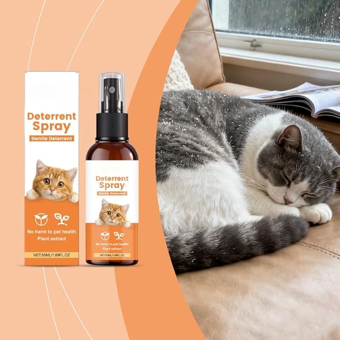 Pet Training Spray - Anti Scratch Deterrent for Cats & Dogs | Gentle Furniture Protector Spray | Indoor No-Chew Behavior Aid | Safe for Kittens, Puppies, Sofa, Carpets & Wood