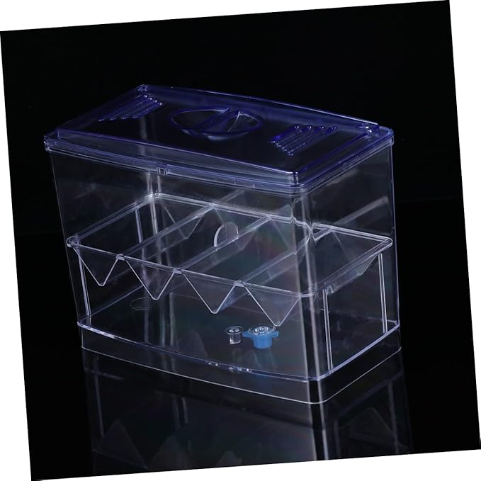 SUPVOX Transparent Small Hatching Box for Betta Fish Functional Aquarium Breeding Tank with Independent Incubator for Enhanced Fish Survival Rate and Easy Cleaning