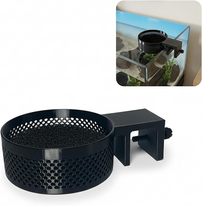 Aquarium Water Change Diffuser – Spill-Proof Water Changer for Rimless & Rimmed Fish Tanks, Protects Substrate, Plants & Decorations, Safe for Fish and Shrimp (Black, Medium)