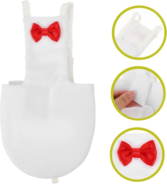 Yardwe Bird Diaper Flight Suit for Parrots Breathable Bird Clothes Bow Design XL for Outdoor Use Diaper for Cockatiels and Parakeets