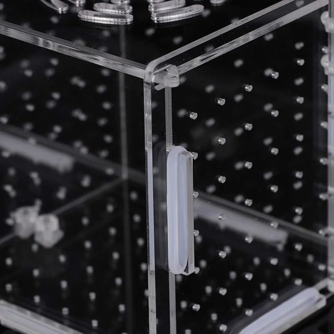 POPETPOP Fish Breeding Box - Box for Fish Tank Acrylic Acclimation Hatchery Incubator Aquarium for Small Shrimp