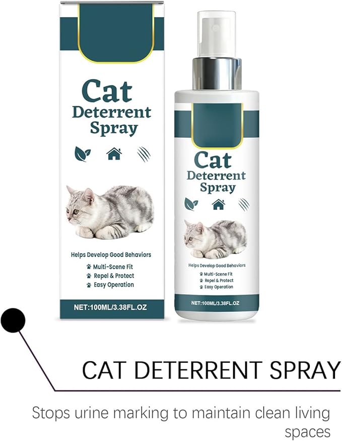 Genérico Anti Scratch Spray for Cats, Carpet Protector 100ml, Training Spray Cats, for Furniture Sofa Carpet Balcony Door Garden