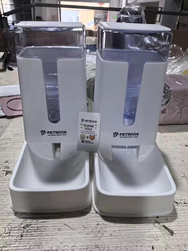 Automatic Pet Feeders Automatic Dog Food and Water Dispenser Water Dispenser for Dogs Gravity Water Dispenser Cat Feeders Automatic Cat Food Dog Water and Food Dispenser Gravity Pet Water Dispenser