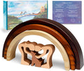 Capti Rainbow Bridge Dog Memorial Gifts, Pet Memorial - I'll Meet You at The Rainbow Bridge - Pet Loss Gifts, Bereavement, Sympathy Keepsake Dog Mom, Dog Dad for Loss of Pet (Dog and Family)