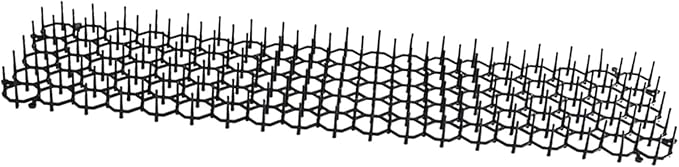 HouseVibe Cat Deterrent Mat with Spikes Anti Climbing Prickle Strips Animal Barrier for Garden Walls Outdoor 8.27x6.30 inch