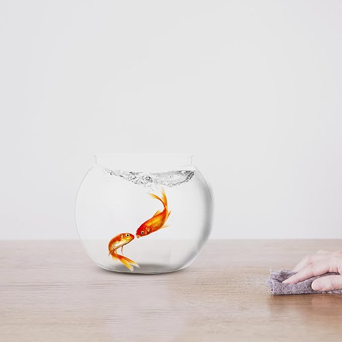 Plastic Bubble Bowl Goldfish Bowl 3 Gallon Fish Tank Glass Hydroponic Globe Flower Vase Centerpiece s Fish Tank Clear Desk Top Decor Fish Keeper Office Turtle Hydroponics The Pet