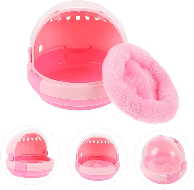 1set Portable Bird Carrier Nest with Warm Pad for Outdoor Cage for Easy to Material for Pet Travel