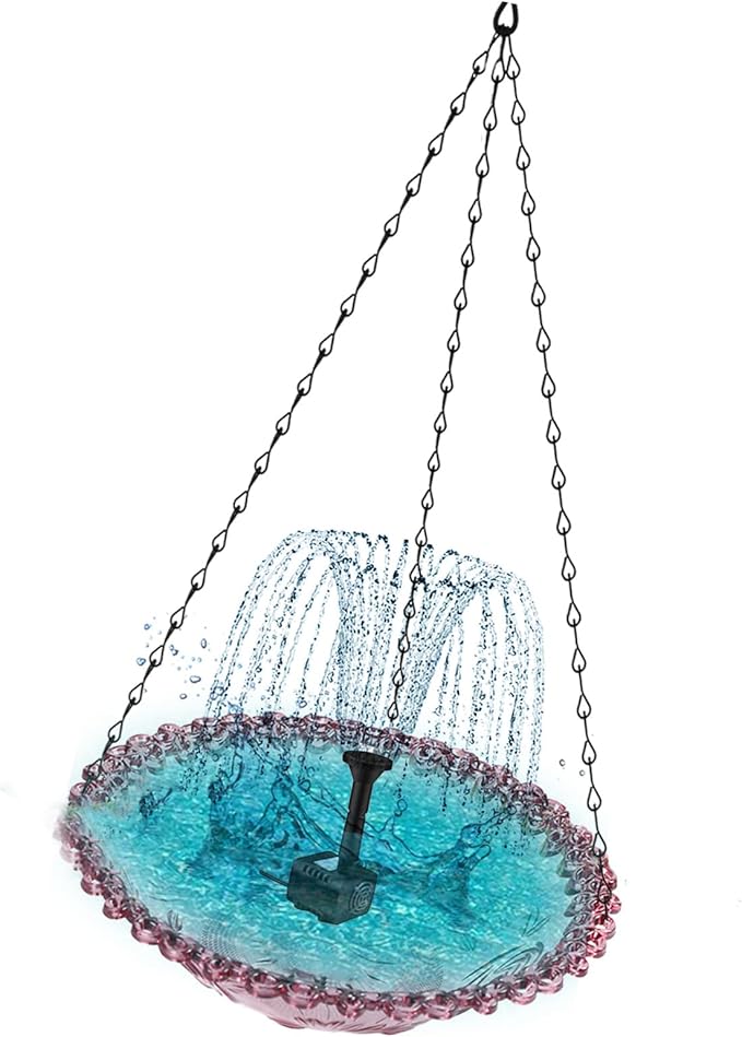 Multifunctional Bird Feeders Bath Tray with Floral Shape for Outdoor Space Terrace Feeder Floral Bright Flower Garden Bird Feeders Outdoor
