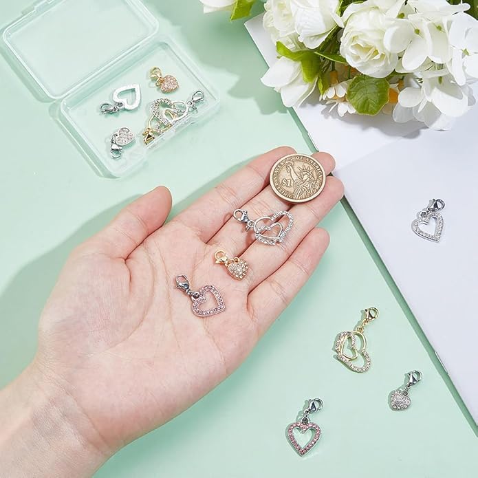 Pets Collar Pendants for Cat Jewelry Pendant Charm with Stainless Steel Clasps for Pet Dog Cat Necklace Collar Accessories Bag Shoelace Decor