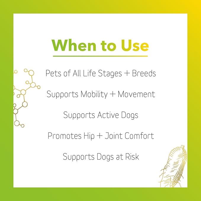 In Clover InClover Connectin Hip and Joint Supplement for Dogs. Combines Glucosamine, Chondroitin and Hyaluronic Acid with Herbs for Comfort and Mobility
