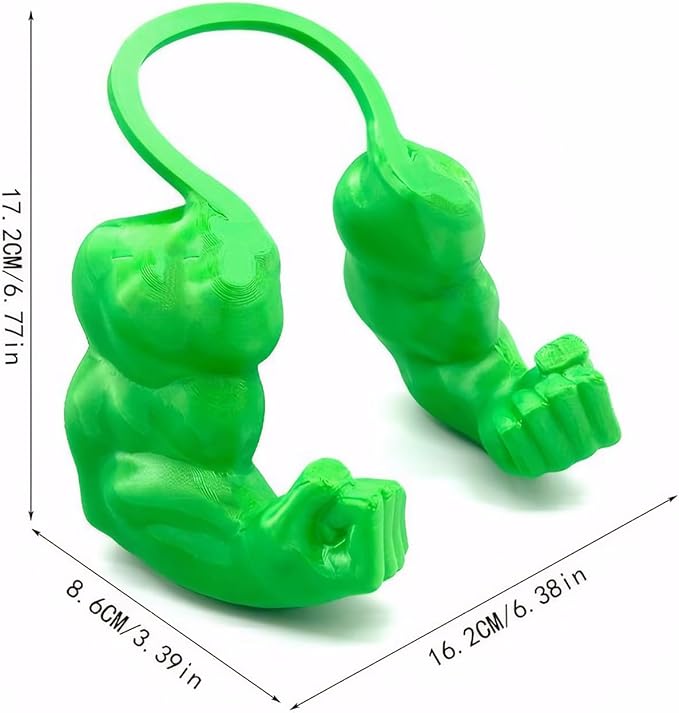 3D Printed Cat Muscle Arms, Halloween Cat Costume Accessory Neck Arms for Pet Cosplay, Lightweight Muscular Arms for Cats Birthday Party Supplie, Halloween Unique Costume Prop for Pets (Green)