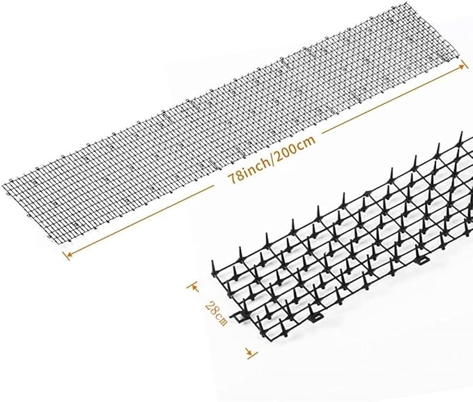 Cat Scat Mat with Spikes 2m x 28cm Pet Wild Animal Control Dog Spikes Repellent Mat for Garden Fence